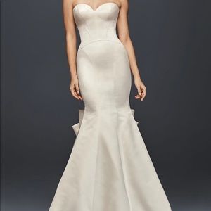 Wedding dress, silhouette slip, veil